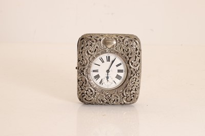 Lot 6 - A silver cased silver plated pocket watch