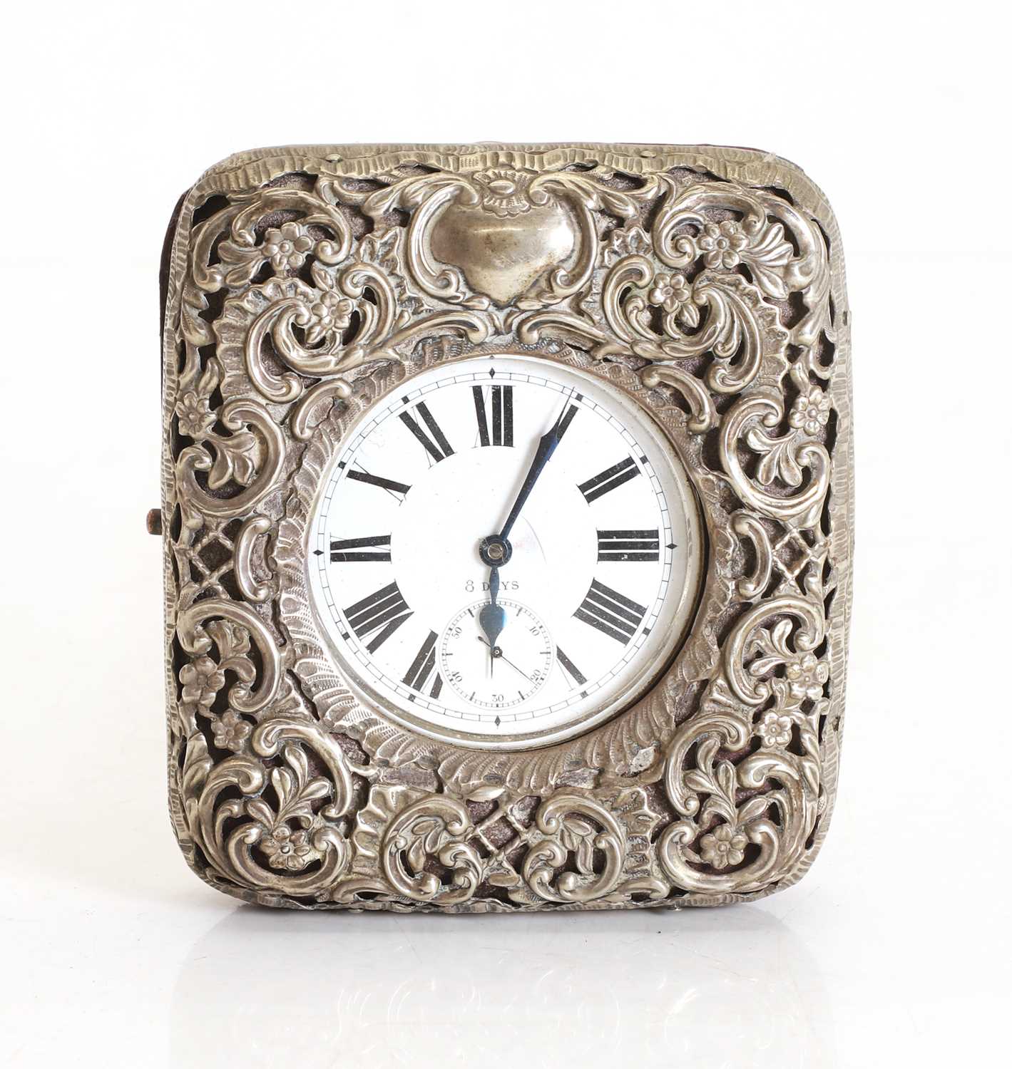 Lot 6 - A silver cased silver plated pocket watch