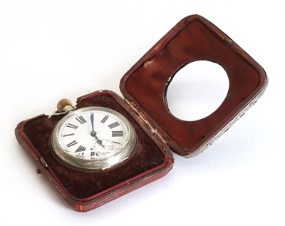 Lot 6 - A silver cased silver plated pocket watch