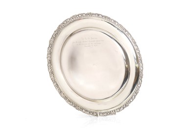 Lot 20 - A Peruvian silver salver