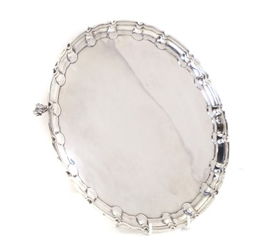 Lot 7 - A silver salver