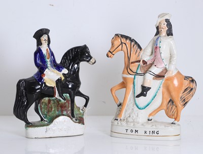 Lot 118 - Two Staffordshire figure groups