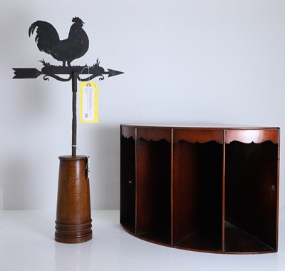 Lot 516 - A mahogany folio corner cabinet