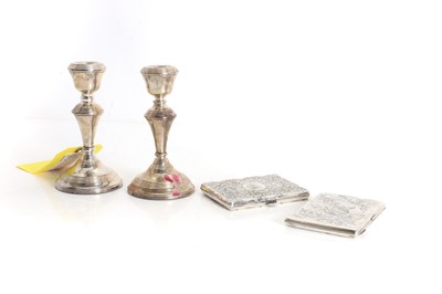 Lot 22 - A pair of silver notepad cases