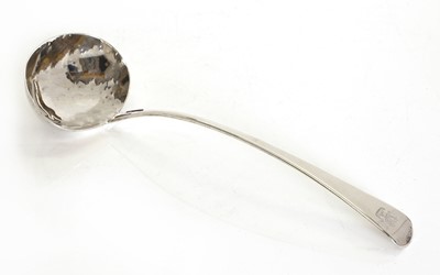 Lot 14A - A Georgian silver ladle