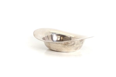 Lot 28 - A silver shaped bowl