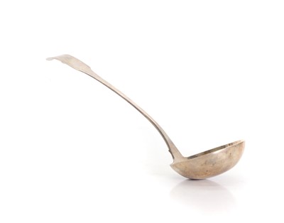 Lot 33 - A silver ladle