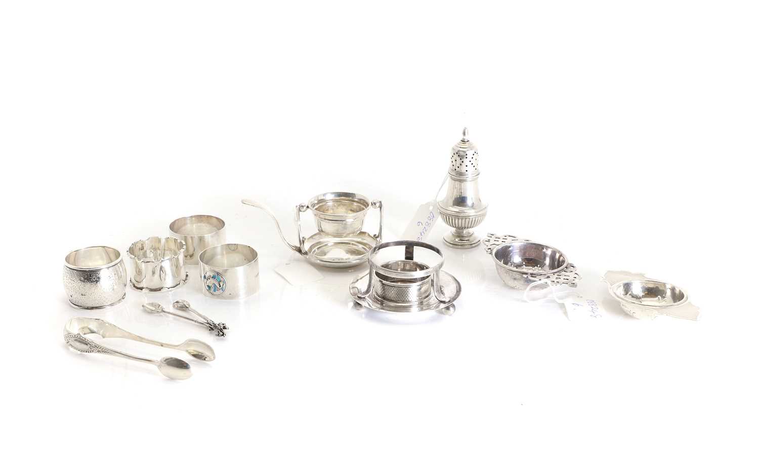 Lot 28 - A collection of silver items,