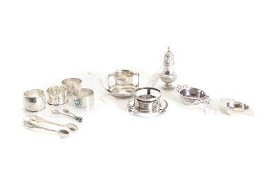 Lot 28A - A collection of silver items