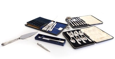 Lot 37A - A collection of silver