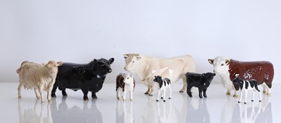 Lot 108 - A collection of Beswick cows and calves