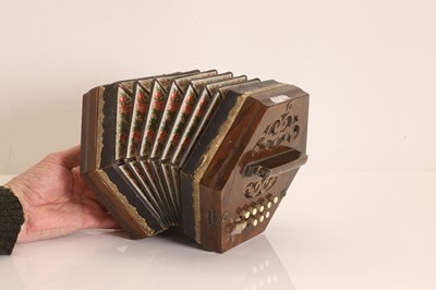 Lot 352 - An Upcott hexagonal concertina