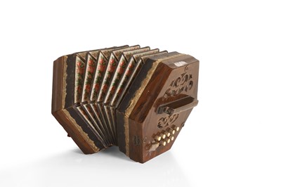 Lot 352 - An Upcott hexagonal concertina