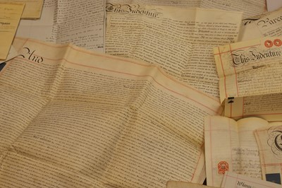 Lot 401 - A collection of deeds and indentures
