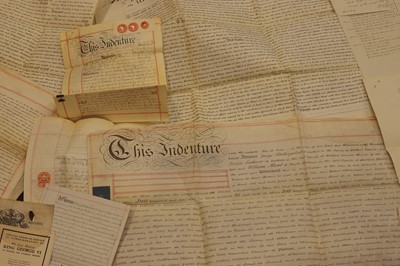 Lot 401 - A collection of deeds and indentures