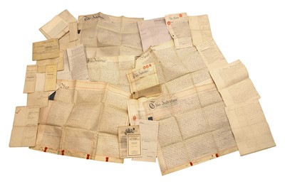 Lot 401 - A collection of deeds and indentures