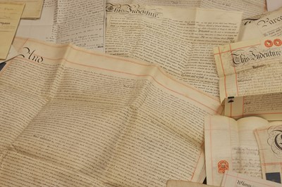 Lot 401 - A collection of deeds and indentures