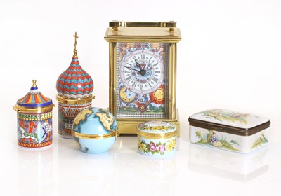 Lot 113 - A group of Staffordshire enamel boxes