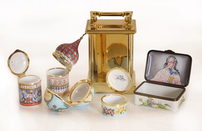 Lot 113 - A group of Staffordshire enamel boxes