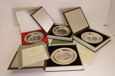 Lot 4 - A collection of four silver plates