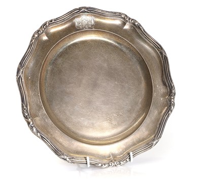 Lot 30A - A silver plate