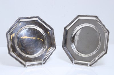 Lot 32A - A pair of silver plates
