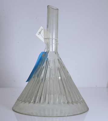 Lot 152 - A large clear Simax glass funnel