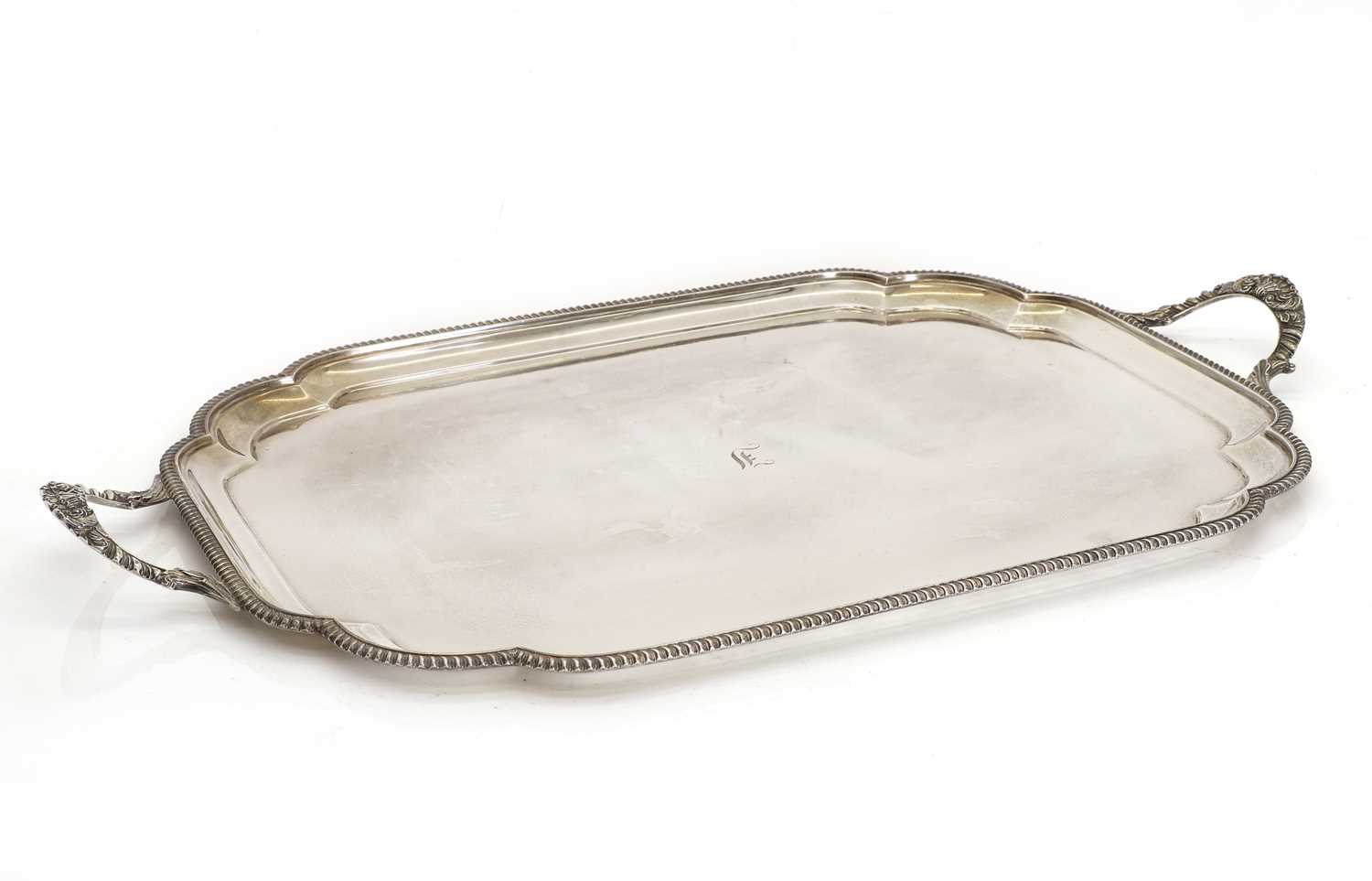Lot 47 - A George V silver tea tray