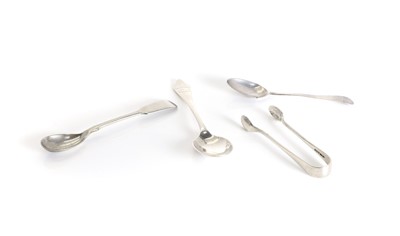 Lot 12 - A collection of silver flatware