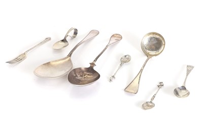 Lot 14 - A collection of silver spoons
