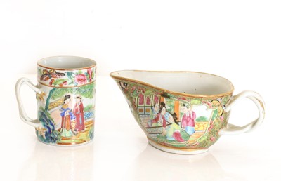 Lot 59 - A Cantonese mug and jug