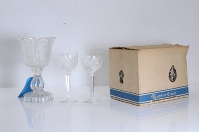 Lot 157 - A boxed set of six Waterford hock glasses