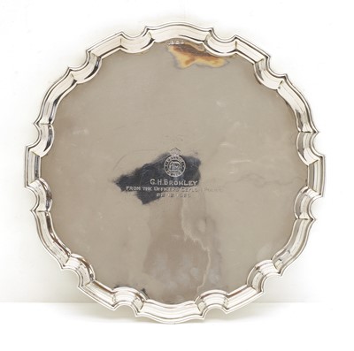 Lot 44 - A silver salver