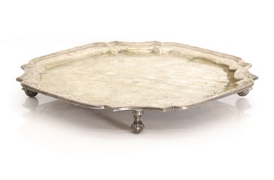 Lot 42 - A silver salver