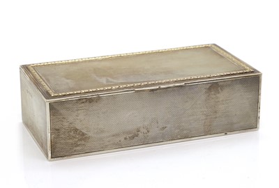 Lot 38 - A silver cigarette box