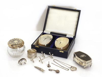Lot 5A - A collection of silver items
