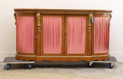 Lot 511 - A satin walnut and gilt mounted credenza