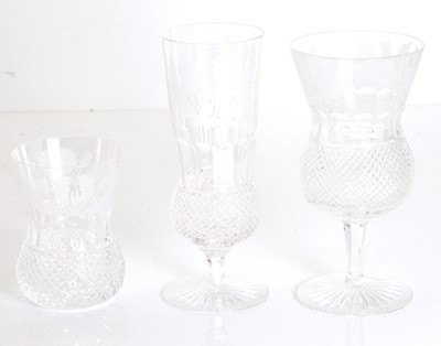 Lot 155 - A collection of 'Thistle' pattern Edinburgh glass